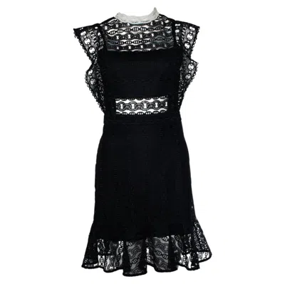 Pre-owned Sandro , Black Lace Dress