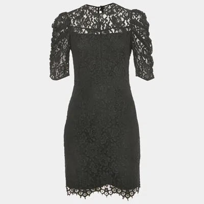 Sandro Black Lace Mini Dress