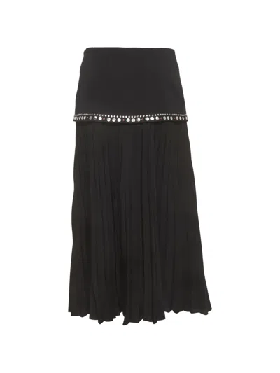 Pre-owned Sandro Black Midi Skirt