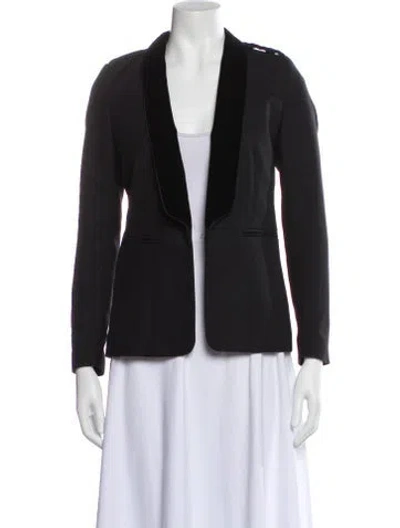 Pre-owned Sandro Blazer In Black