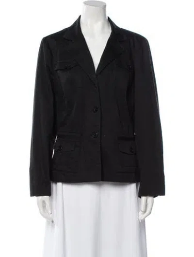 Pre-owned Sandro Blazer In Black