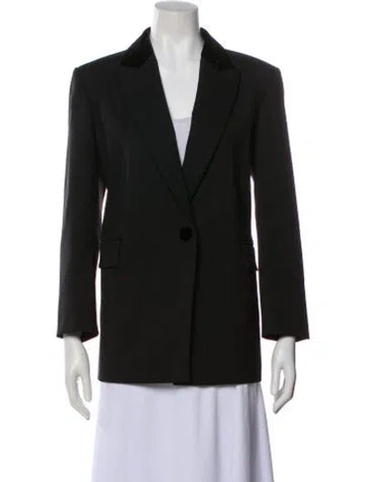 Pre-owned Sandro Blazer In Black