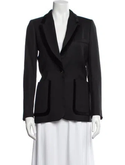 Pre-owned Sandro Blazer In Black