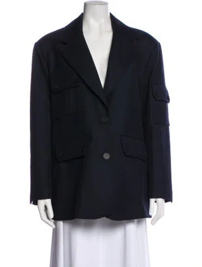 Pre-owned Sandro Blazer In Black