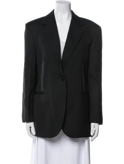 Pre-owned Sandro Blazer In Black