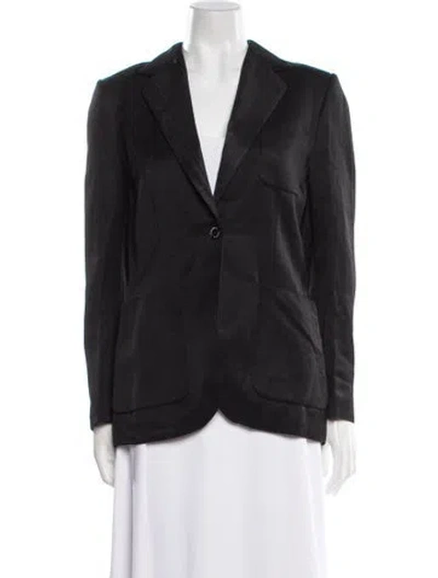 Pre-owned Sandro Blazer In Black