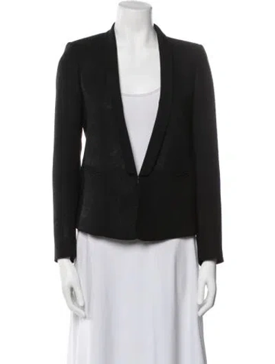 Pre-owned Sandro Blazer In Black