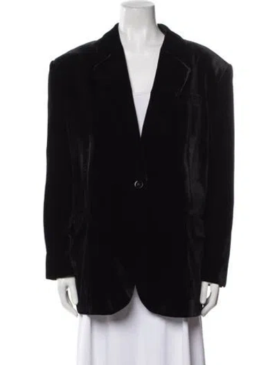 Pre-owned Sandro Blazer In Black