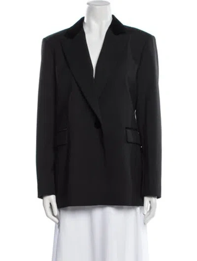 Pre-owned Sandro Blazer In Black
