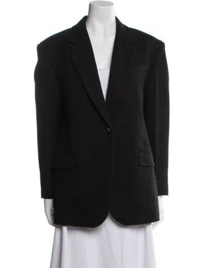 Pre-owned Sandro Blazer In Black