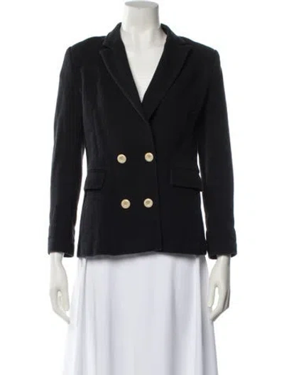 Pre-owned Sandro Blazer In Black