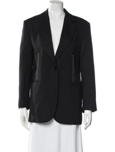 Pre-owned Sandro Blazer In Black