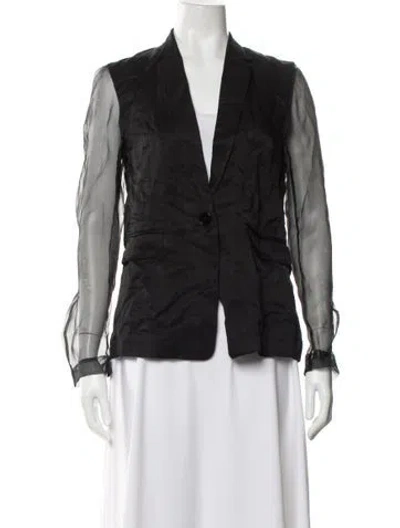 Pre-owned Sandro Blazer In Black