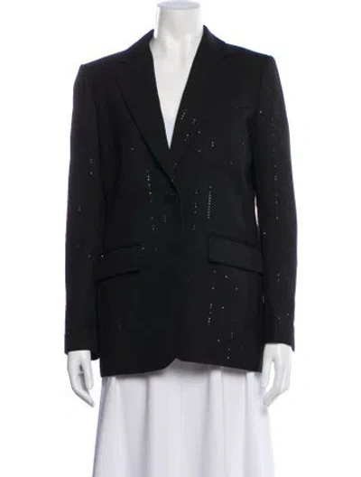 Pre-owned Sandro Blazer In Black