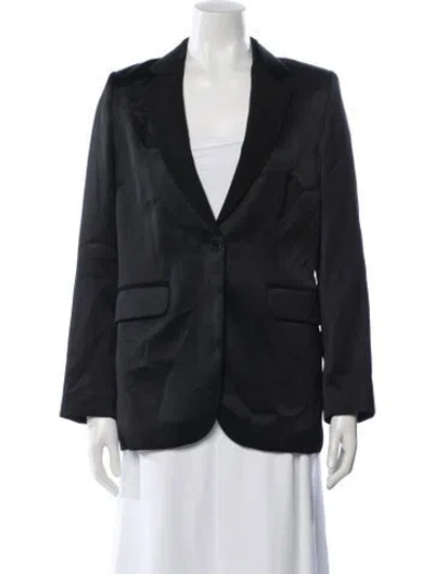 Pre-owned Sandro Blazer In Black