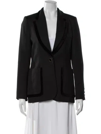 Pre-owned Sandro Blazer In Black