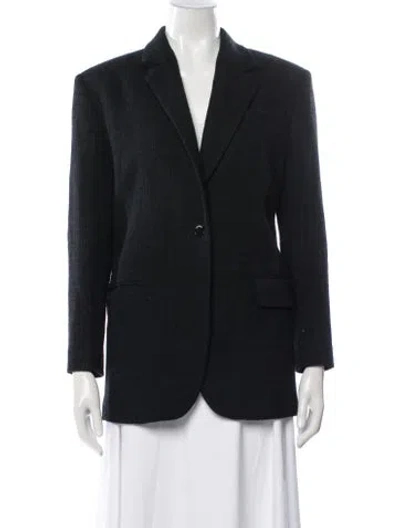 Pre-owned Sandro Blazer In Black