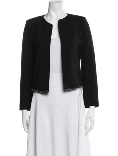 Pre-owned Sandro Blazer In Black