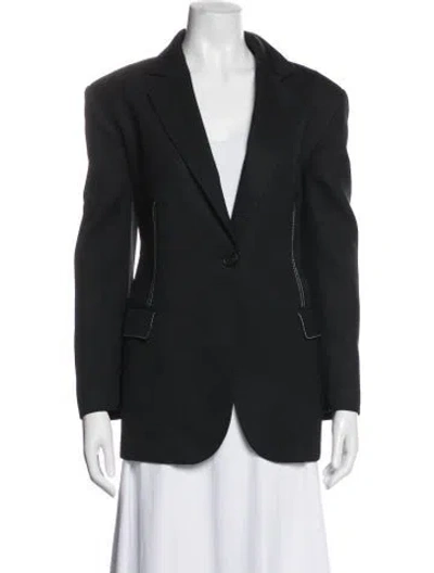 Pre-owned Sandro Blazer In Black