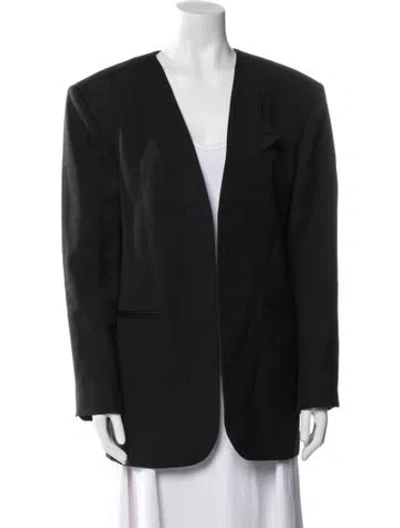 Pre-owned Sandro Blazer In Black