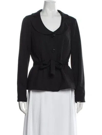 Pre-owned Sandro Blazer In Black