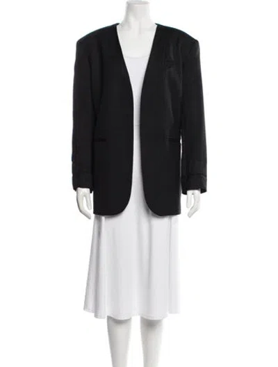 Pre-owned Sandro Blazer In Black