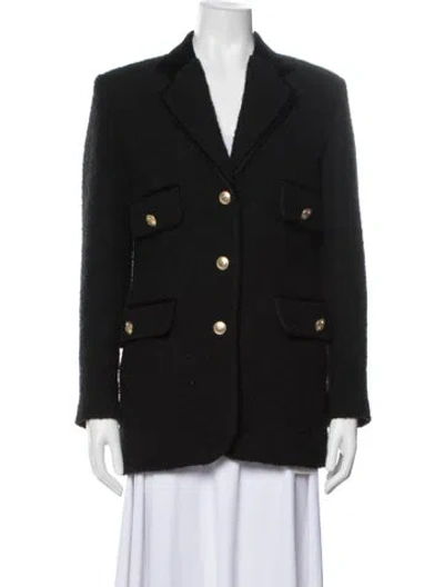 Pre-owned Sandro Blazer In Black