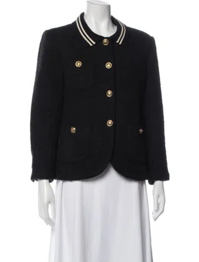 Pre-owned Sandro Blazer In Black