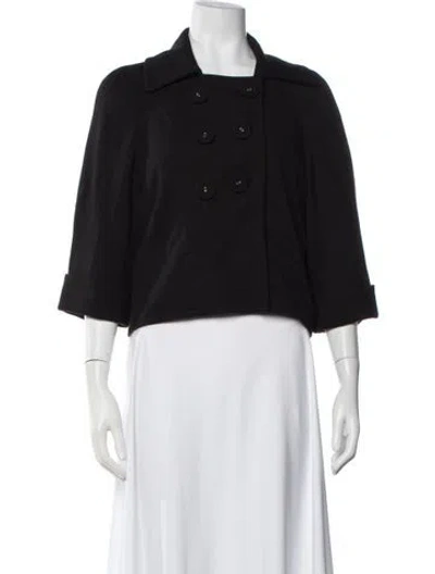 Pre-owned Sandro Blazer In Black