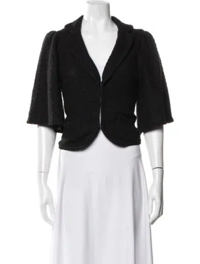 Pre-owned Sandro Blazer In Black