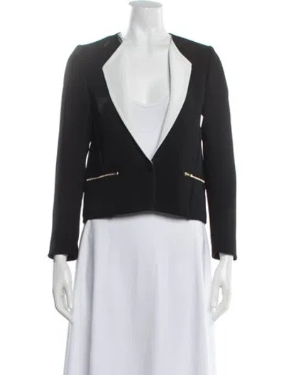 Pre-owned Sandro Blazer In Black