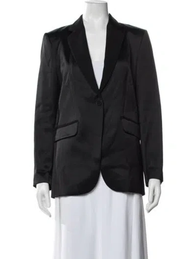 Pre-owned Sandro Blazer In Black