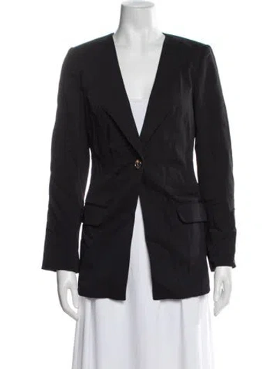 Pre-owned Sandro Blazer In Black