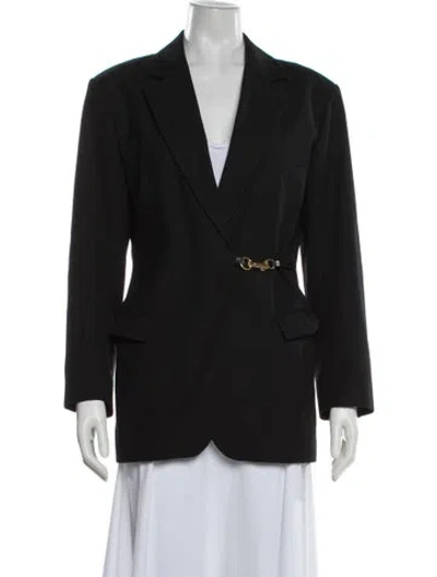 Pre-owned Sandro Blazer In Black