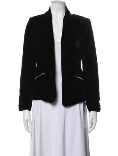 Pre-owned Sandro Blazer In Black