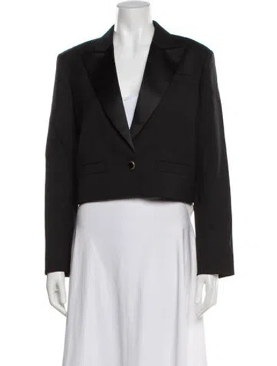 Pre-owned Sandro Blazer In Black