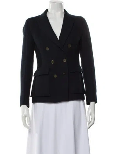 Pre-owned Sandro Blazer In Blue