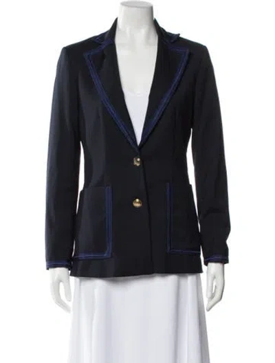 Pre-owned Sandro Blazer In Blue