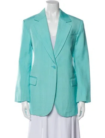 Pre-owned Sandro Blazer In Blue