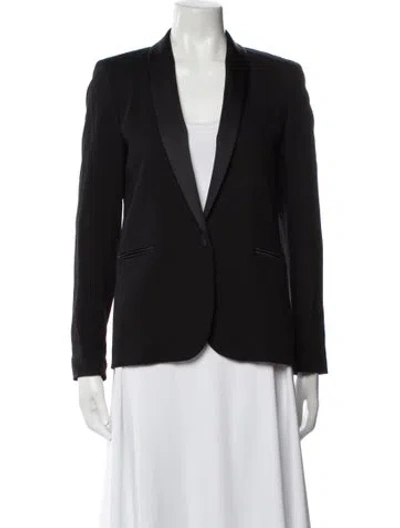 Pre-owned Sandro Blazer In Blue