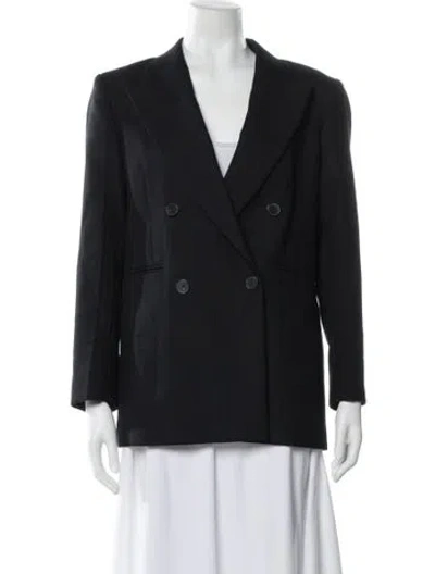 Pre-owned Sandro Blazer In Blue