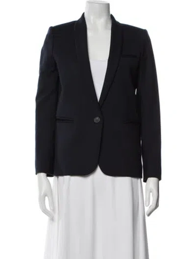 Pre-owned Sandro Blazer In Blue