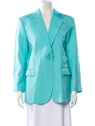 Pre-owned Sandro Blazer In Blue