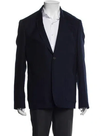 Pre-owned Sandro Blazer In Blue