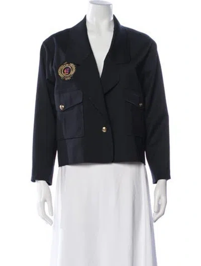 Pre-owned Sandro Blazer In Blue