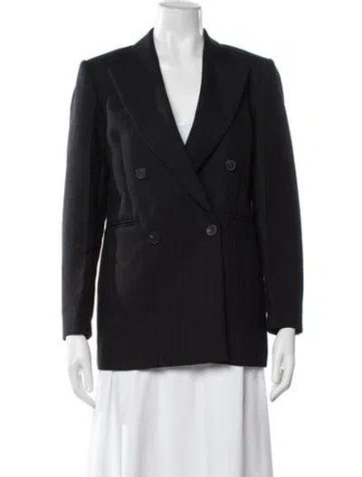 Pre-owned Sandro Blazer In Blue