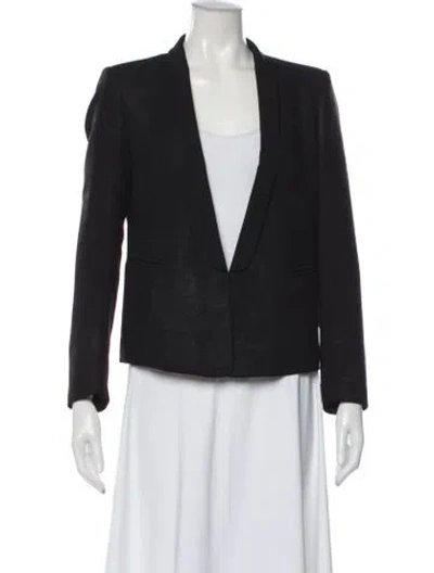 Pre-owned Sandro Blazer In Blue