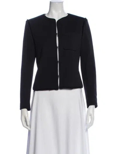 Pre-owned Sandro Blazer In Blue