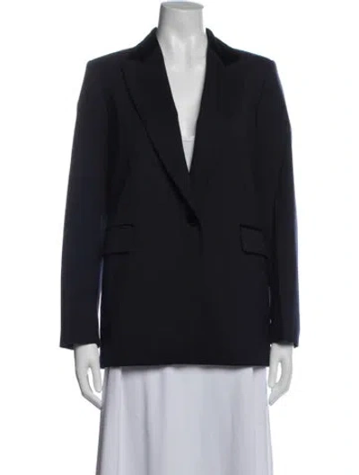 Pre-owned Sandro Blazer In Blue