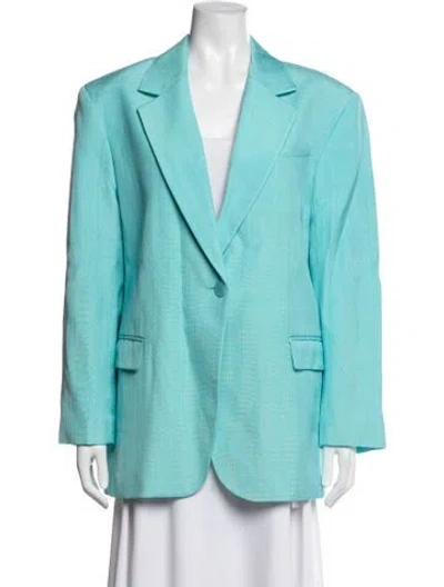 Pre-owned Sandro Blazer In Blue